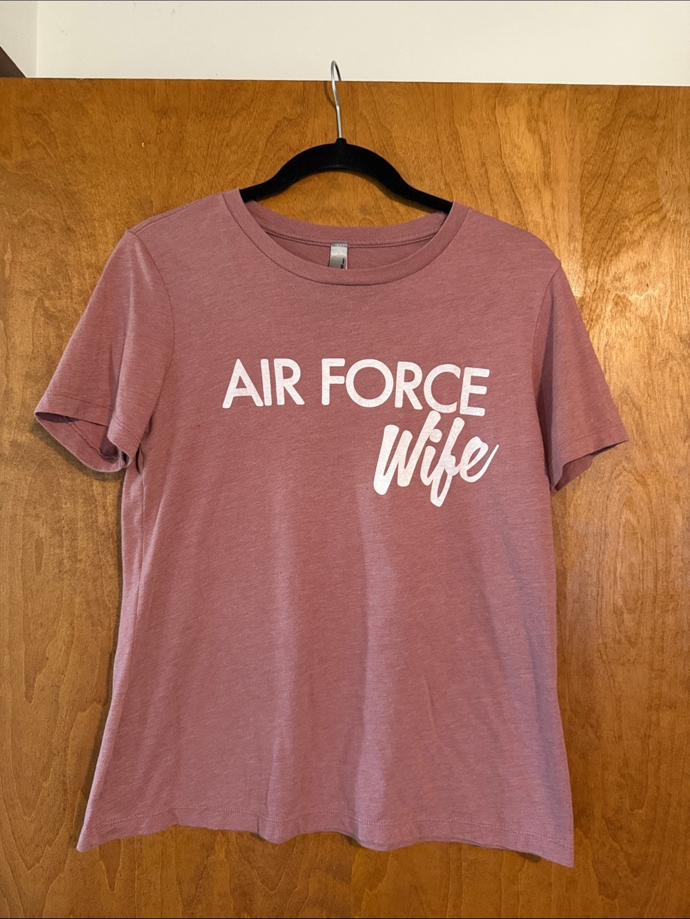 Air Force Wife Graphic Tee - Dusty Rose - Picture 2 of 4